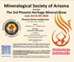 THE 3RD PHOENIX HERITAGE MINERAL SHOW